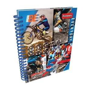 Agenda Argollada grande 5 MATERIAS MASCULINO pasta dura SOLID COLORS GREAT EVERYDAY CUADRICULADO