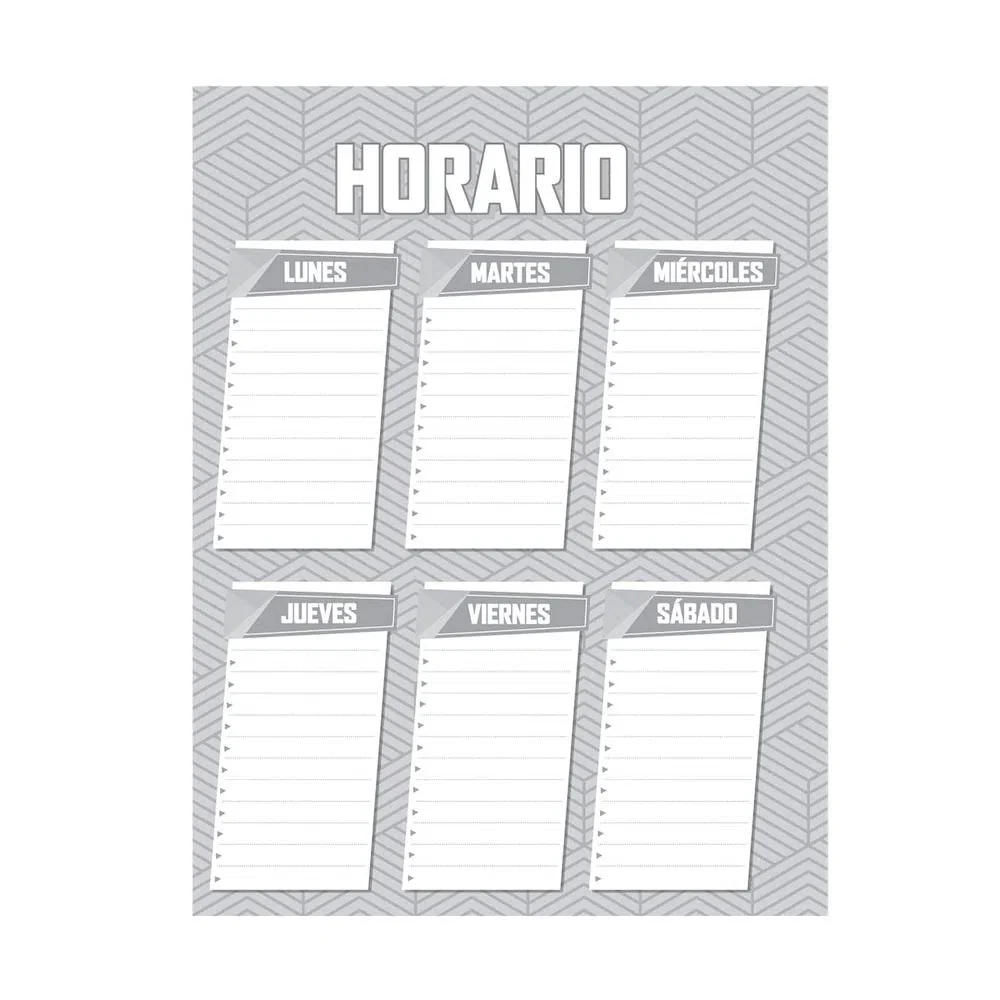 Agenda Argollada grande 7 MATERIAS MASCULINO pasta dura SOLID COLORS TEXTURA CAMUFLAJE GRIS CUADRICULADO - Imagen 5